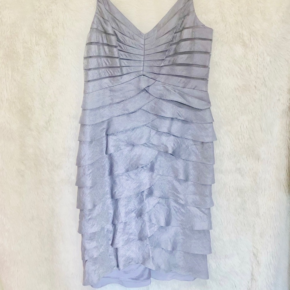 Adrianna papell light purple occasions dress 14
